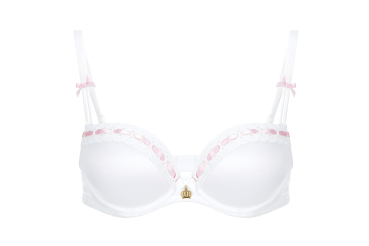POMPÖÖS by Harald Glööckler h7002 Dirndl-BH mit Schale 70-95 A-E weiß-pink / weiß-gold