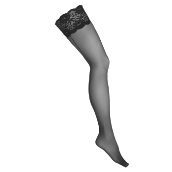 KOTEK Halterlose Strümpfe H002 schwarz S - XL