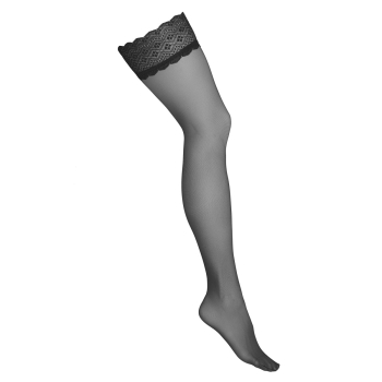 KOTEK Halterlose Strümpfe H005 schwarz S - XL