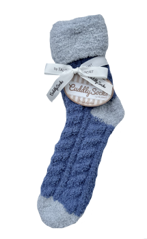 TAUBERT 232168-588 KUSCHELSOCKEN 1 Paar MUNICH blau/grau