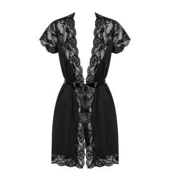 OBSESSIVE Peignoir / Kimono 810-Pei-1 schwarz S - XXL