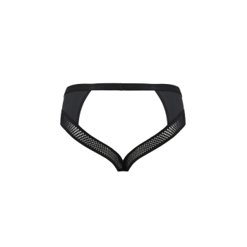 PASSION 030 Jock Slip Lederoptik S-XXXL schwarz PM10017