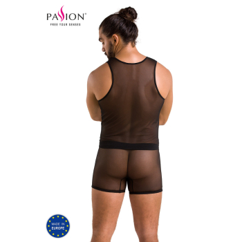 PASSION 054 Set Short / Pant und Top S-XXXL schwarz PM10033