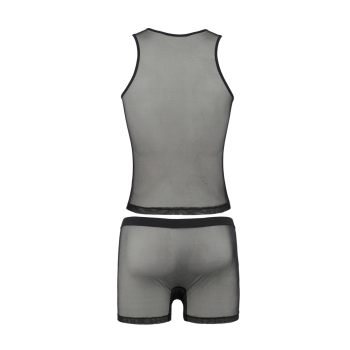 PASSION 054 Set Short / Pant und Top S-XXXL schwarz PM10033