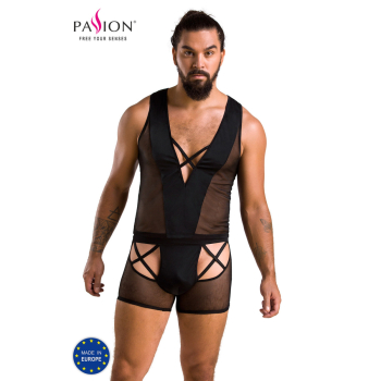 PASSION 054 Set Short / Pant und Top S-XXXL schwarz PM10033
