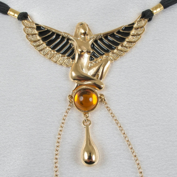 SYLVIE MONTHULE Schmuckstring ST184 "ISIS" Gr. M gold