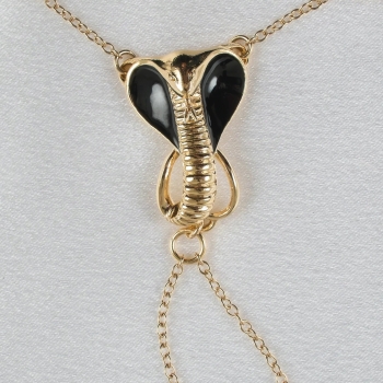 SYLVIE MONTHULE Schmuckstring ST188 "KOBRA" Gr. M gold