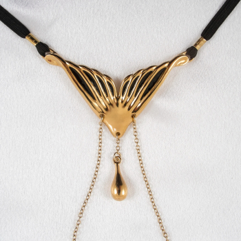 SYLVIE MONTHULE Schmuckstring ST204 "MERMAID" Gr. M gold