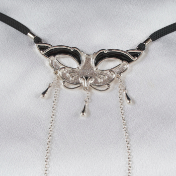 SYLVIE MONTHULE Schmuckstring ST225 CAT Gr. S silber