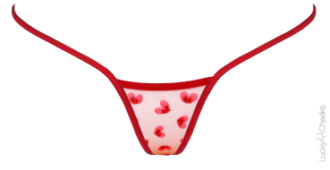 LUCKY CHEEKS Luxury String SWEETHEARTS - LC264SH_Faltschachtel