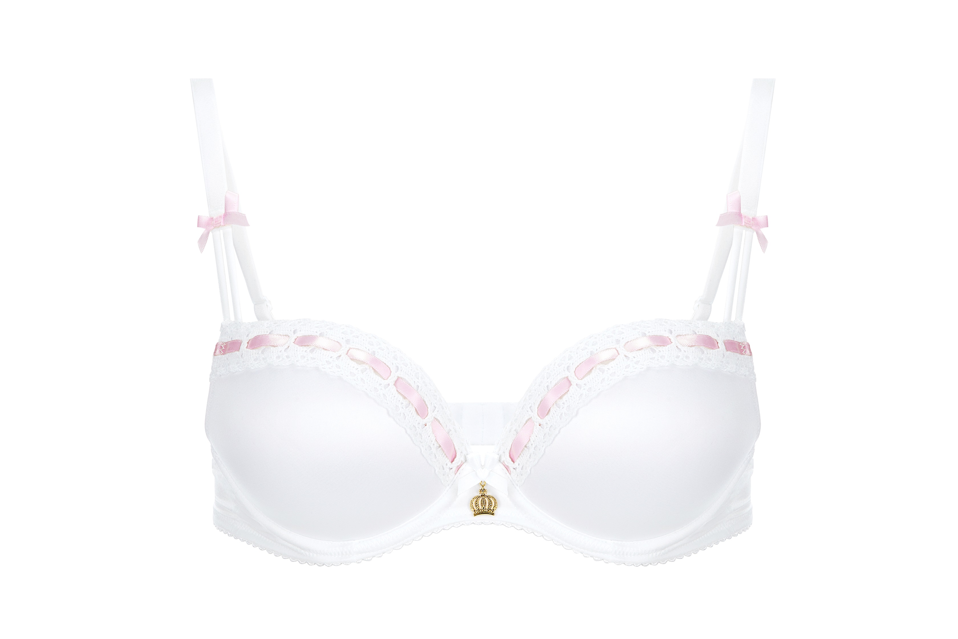 Mm Dessous Pompoos By Harald Gloockler H7002 Dirndl Bh Mit Schale 70 95 A E Weiss Pink Weiss Gold