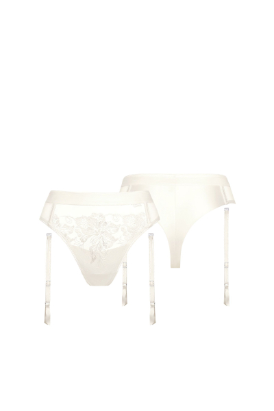 LISCA 012372 EMINENCE Brasilslip mit Strumpfhalter 36-44 crystal ecru CU