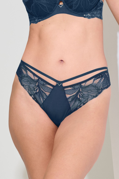 LISCA 012374 CHARISMA Slip mit Spitze 36-46 cosmic blue KZ