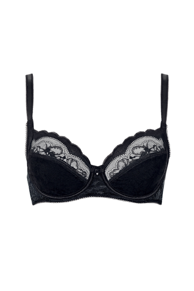 LISCA 80E Sonderpreis 020226 EVELYN Bügel BH mit Spitze schwarz 02