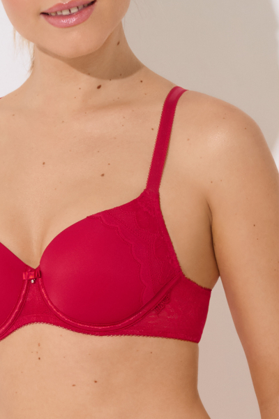LISCA 020228 Sonderpreis EVELYN Bügel-BH mit Schale 95D rot A1