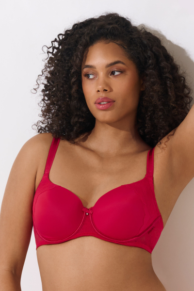 LISCA 020229 EVELYN Bügel-BH mit Schale 70-95, F-H rot A1