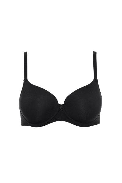 LISCA 90B SONDERPREIS 020284 INES Bügel-BH Baumwolle mit Schale schwarz 02