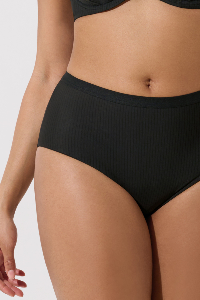 LISCA 022291 LAURA Taillen Slip mit Streifendesign 38-46 schwarz 02