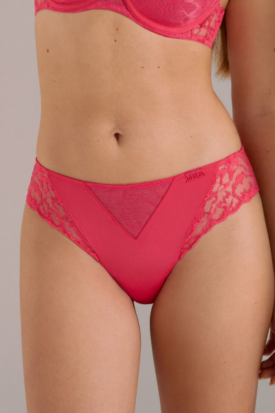 LISCA 022310 NATY Slip mit Spitze GR. 46 flamingo coral FC