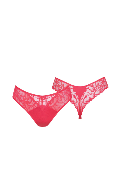 LISCA 022311 NATY Brasil Slip mit Spitze GR. 44 flamingo coral FC