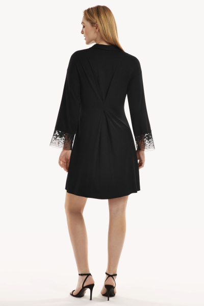 LISCA 023356 FLAMENCO Kimono / Morgenmantel M, L schwarz 02