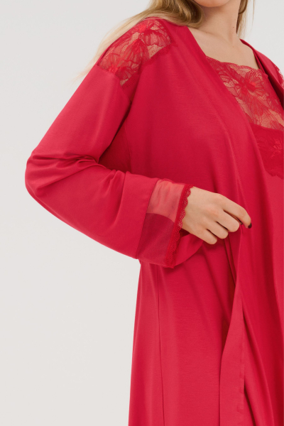 LISCA 023390 SYMPATHY Kimono / Morgenmantel S- XL rose red RV