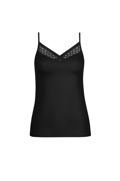 LISCA 023437 OPAL Top / Unterhemd mit Spitze S-XXL schwarz 02