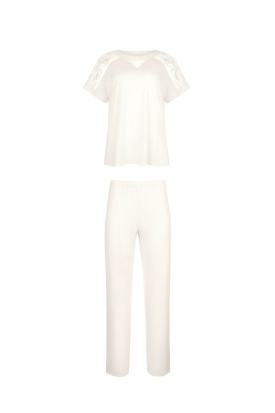 LISCA XL Sonderpreis 023444 EMINENCE Pyjama /Schlafanzug crystal ecru CU