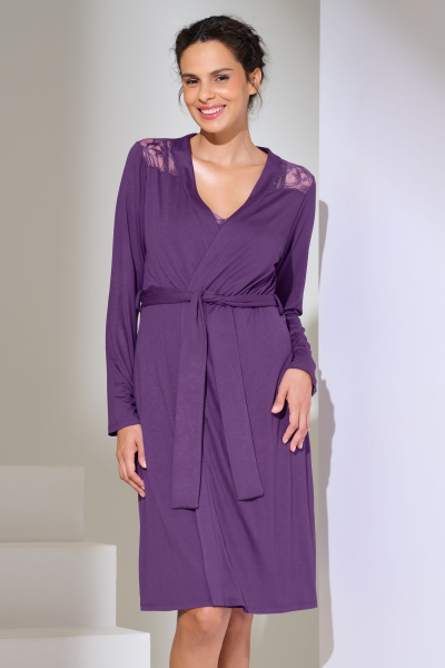 LISCA Gr. M SONDERPREIS 023456 PATRICIA Morgenmantel ultra violet V2