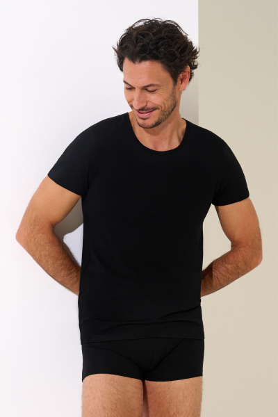 LISCA 031013 ODYSSEUS Unterhemd halbarm S-XXXL schwarz 02
