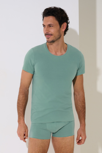 LISCA 031013 ODYSSEUS Unterhemd halbarm S-XXXL aloe green AG