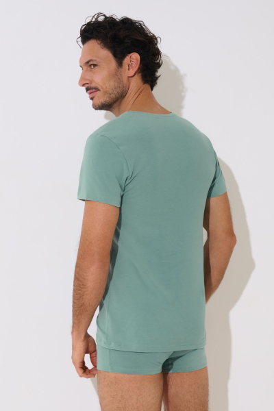 LISCA 031013 ODYSSEUS Unterhemd halbarm S-XXXL aloe green AG