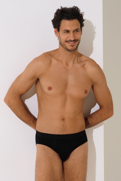 LISCA 032034 HERMES Herren Slip 2er Pack M-XXXL schwarz 02