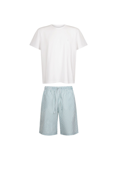 LISCA 035031 ARION Herren Pyjama / Schlafanzug S-XXL weiß 01