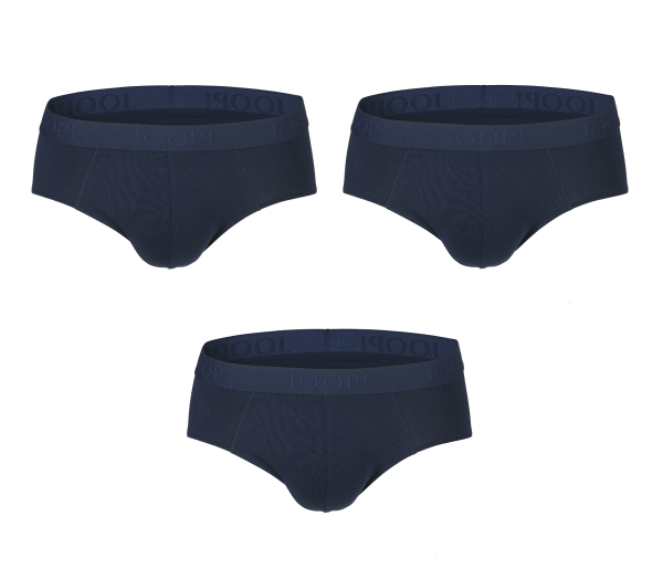 JOOP! 3er Pack 10224306 Cotton Stretch Slip dark sapphire 400