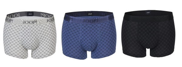 JOOP! 3er Pack 10224324 Cotton Stretch Pant/Short hellgrau/blau/schwarz q5d5