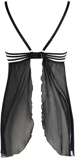 AXAMI 10270 Babydoll mit String S - XL schwarz V-10399