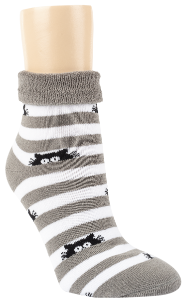 RS. Harmony 12793 Thermostrumpf "CATS grau" 2er Pack 35-38