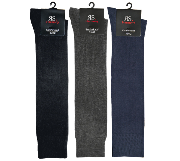 3 Paar RS. Harmony 12999 Kniestrümpfe 3 COLORS 35-38, 39-42