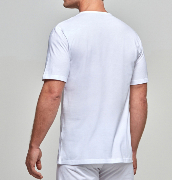 IMPETUS Pure Cotton UNTERHEMD V-Ausschnitt 1/2 Arm 1360002