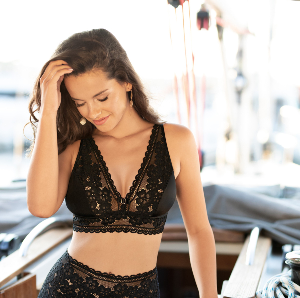 RÓZA 10146 Bralette GIZELA schwarz 36-42