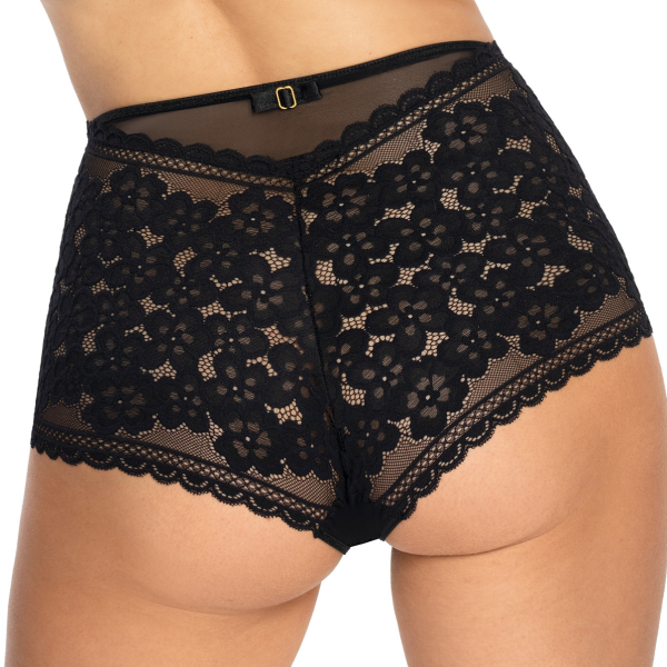 RÓZA 10147 High Waist Slip / Panty GIZELA schwarz S-XL