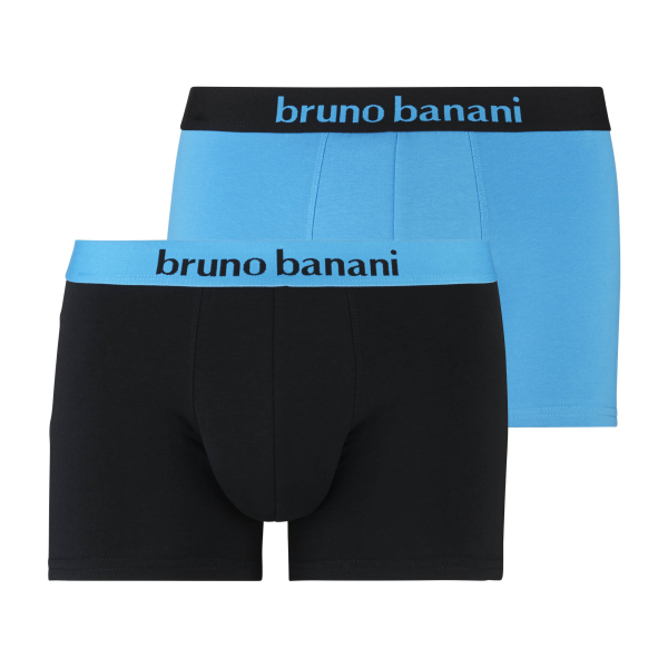 BRUNO BANANI 2er Pack Pant / Short FLOWING S - XXXL aquablau schwarz 2150