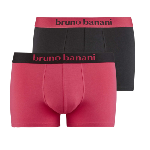 BRUNO BANANI 2er Pack Pant / Short FLOWING S - XXXL magenta schwarz 4785