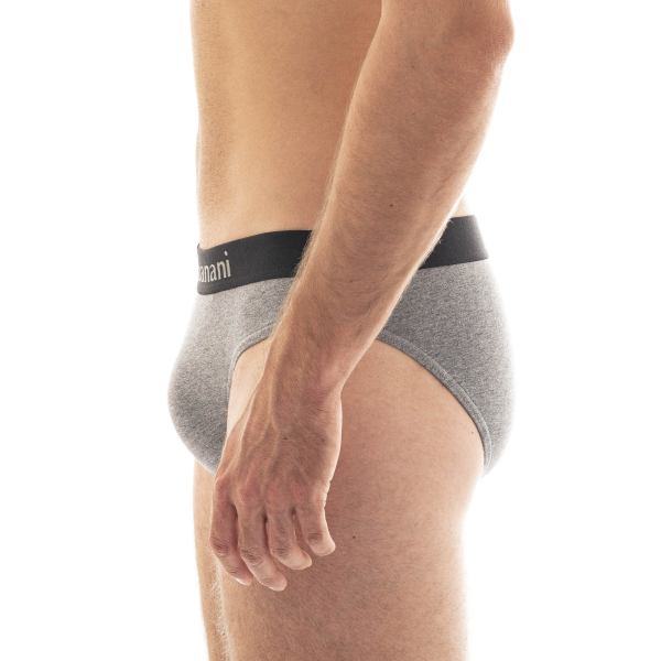 BRUNO BANANI 2er Pack Slip FLOWING S - XXXL schwarz graumelange 1782