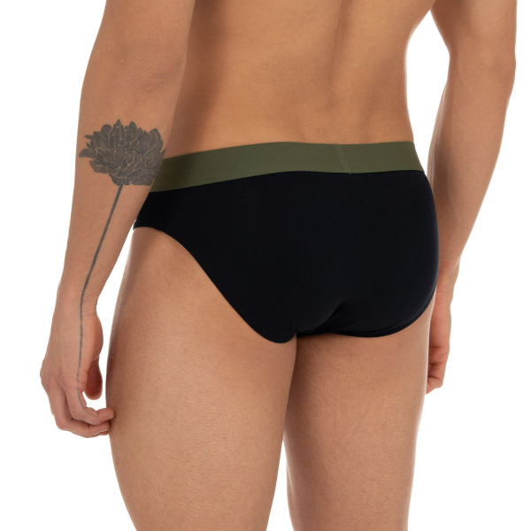 BRUNO BANANI 2er Pack Slip FLOWING S - XXXL olivgrün 3256