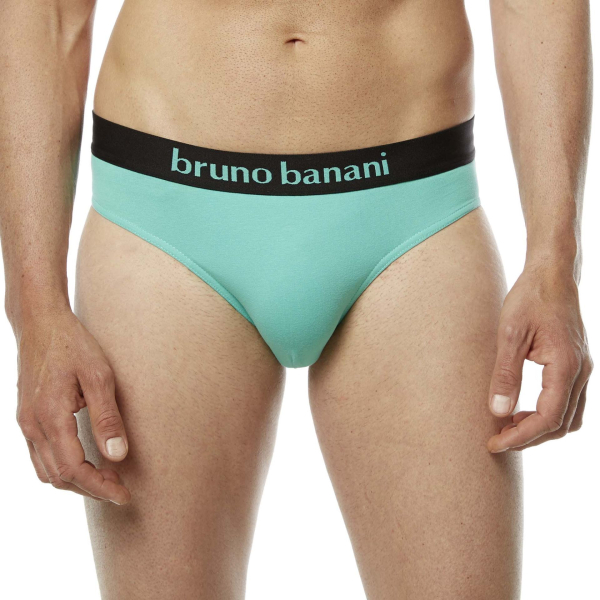 BRUNO BANANI 2er Pack Slip FLOWING S - XXXL seegrün 4790