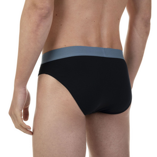 BRUNO BANANI 2er Pack Slip FLOWING S - XXXL steinblau 4855
