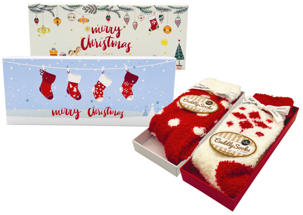 TAUBERT 242183588 KUSCHELSOCKEN X-Mas Presents Sox in Box 1 Paar