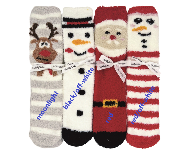 TAUBERT 242184588 ABS KUSCHELSOCKEN 1 Paar Hello X-Mas 4 Motive
